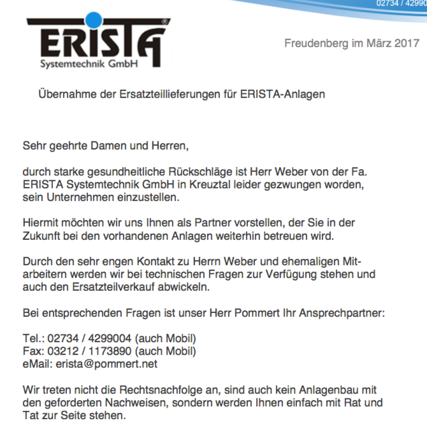 ERISTA Systemtechnik Kreuztal
