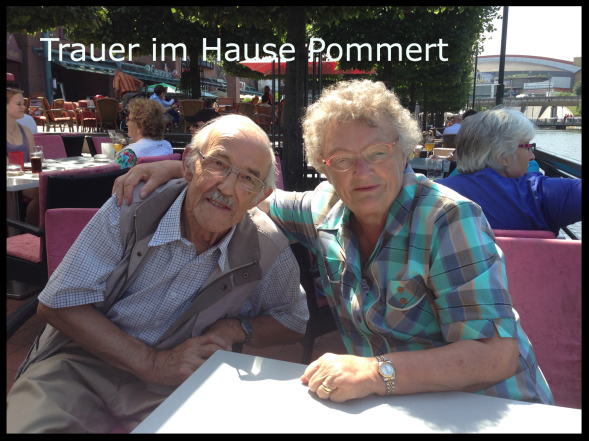 Trauer im Hause Pommert: Bild der verstorbenen Eltern