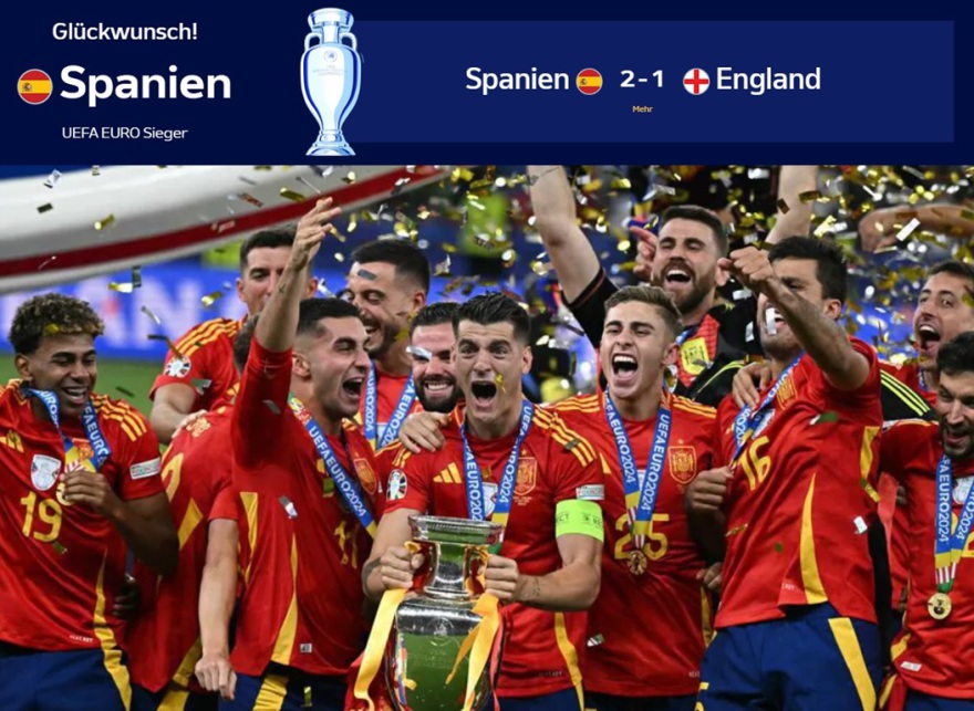 Siegerfoto der Spanier